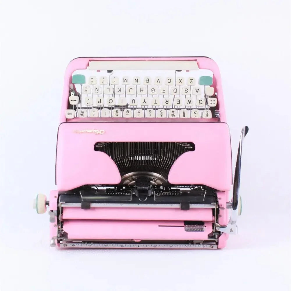 SOLD! Olympia SM 2/3 Pink, Vintage Manual Typewriter, Refurbished - ElGranero Typewriter.Company