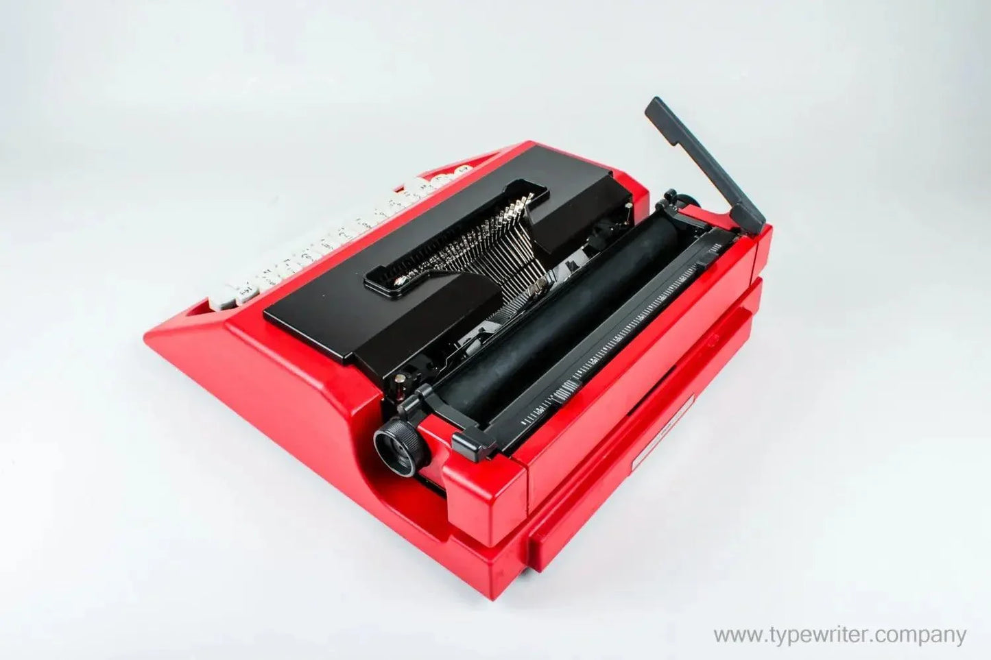 Olivetti Lettera 40/42 Red & Black, Vintage Manual Typewriter, Refurbished - ElGranero Typewriter.Company