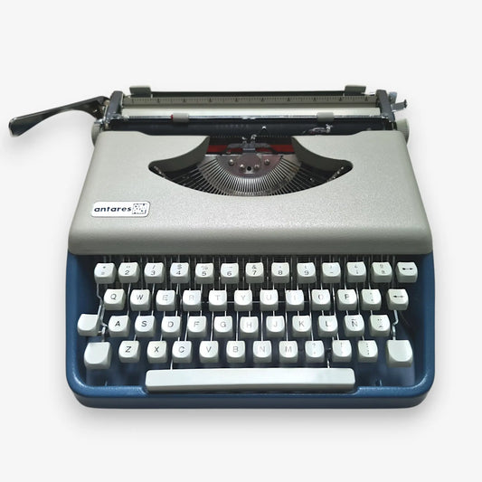 Antares Compact Typewriter, QWERTY working vintage typewriter ElGranero Typewriter.Company