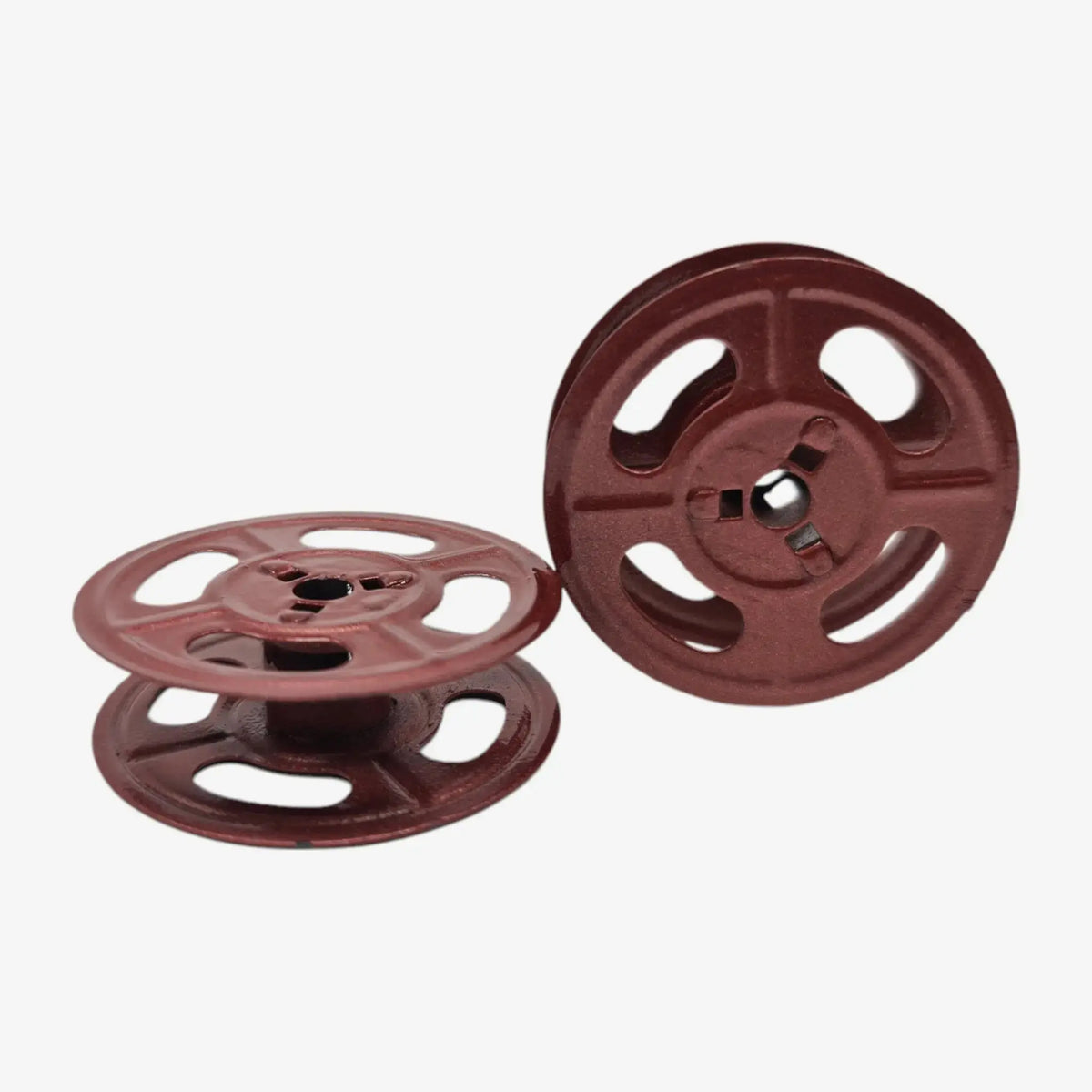 Burgundy Metal Universal Ribbon Spools for Typewriters El Granero Typewriter.Company