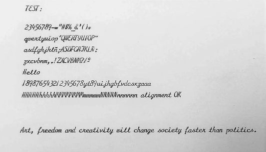 Cursive Font! Hermes Baby, Vintage Manual Typewriter, Restored - ElGranero Typewriter.Company