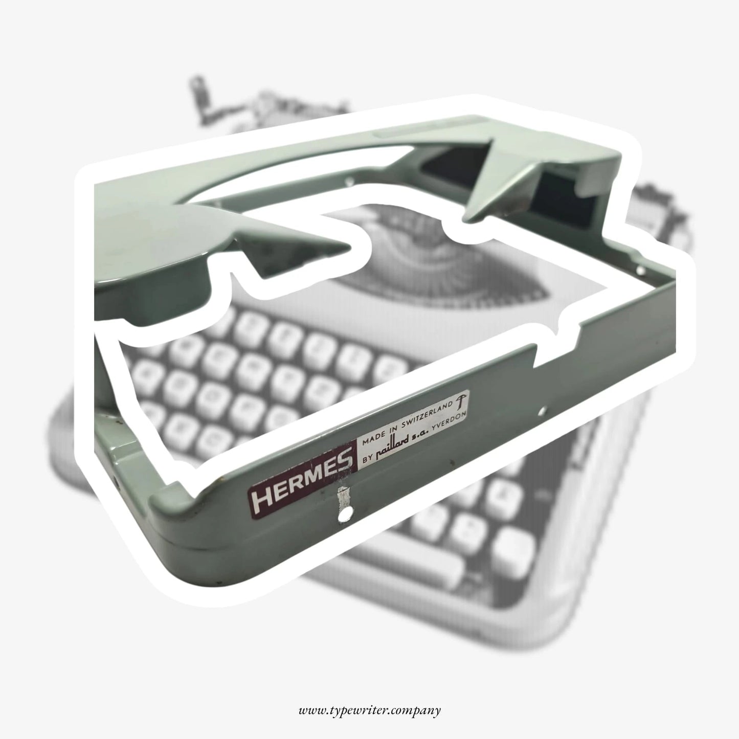 Hermes Baby Original Aluminium Chassis (Upper Part) ElGranero Typewriter.Company