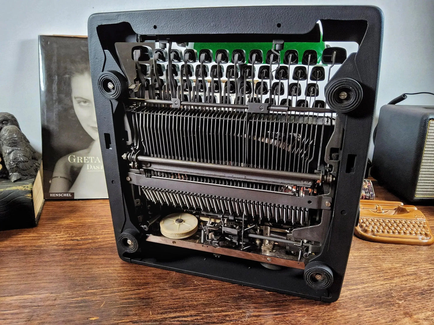 Olympia Monica Black, Vintage Manual Typewriter, Refurbished - ElGranero Typewriter.Company