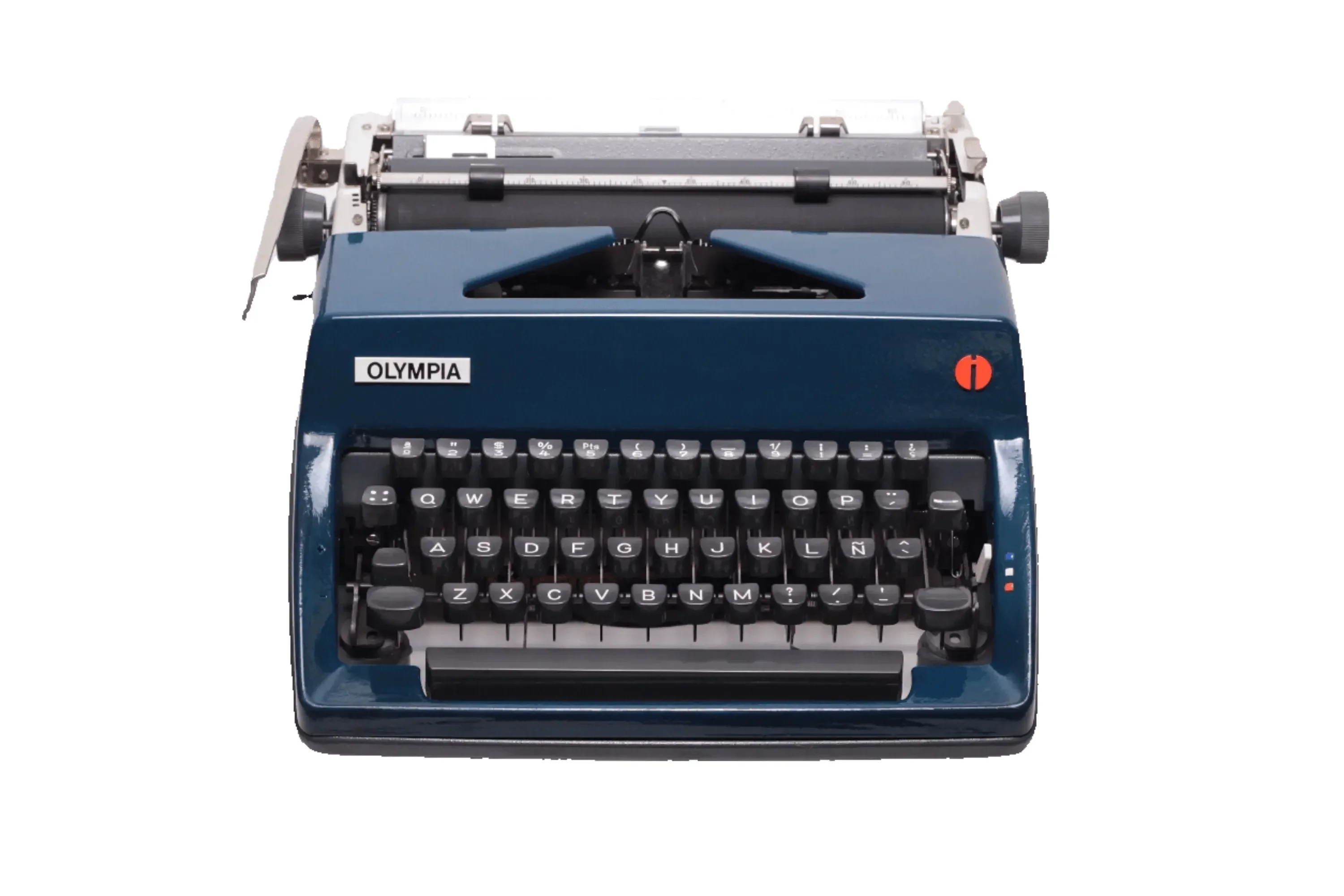 Olympia Model SM タイプライター Olympia-SM-Navy-Blue-Vintage-
