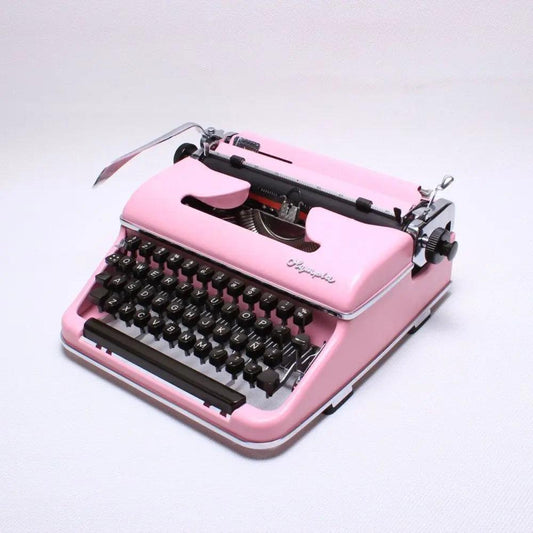 SOLD! Olympia SM Light Pink, Vintage Manual Typewriter, Restored - ElGranero Typewriter.Company