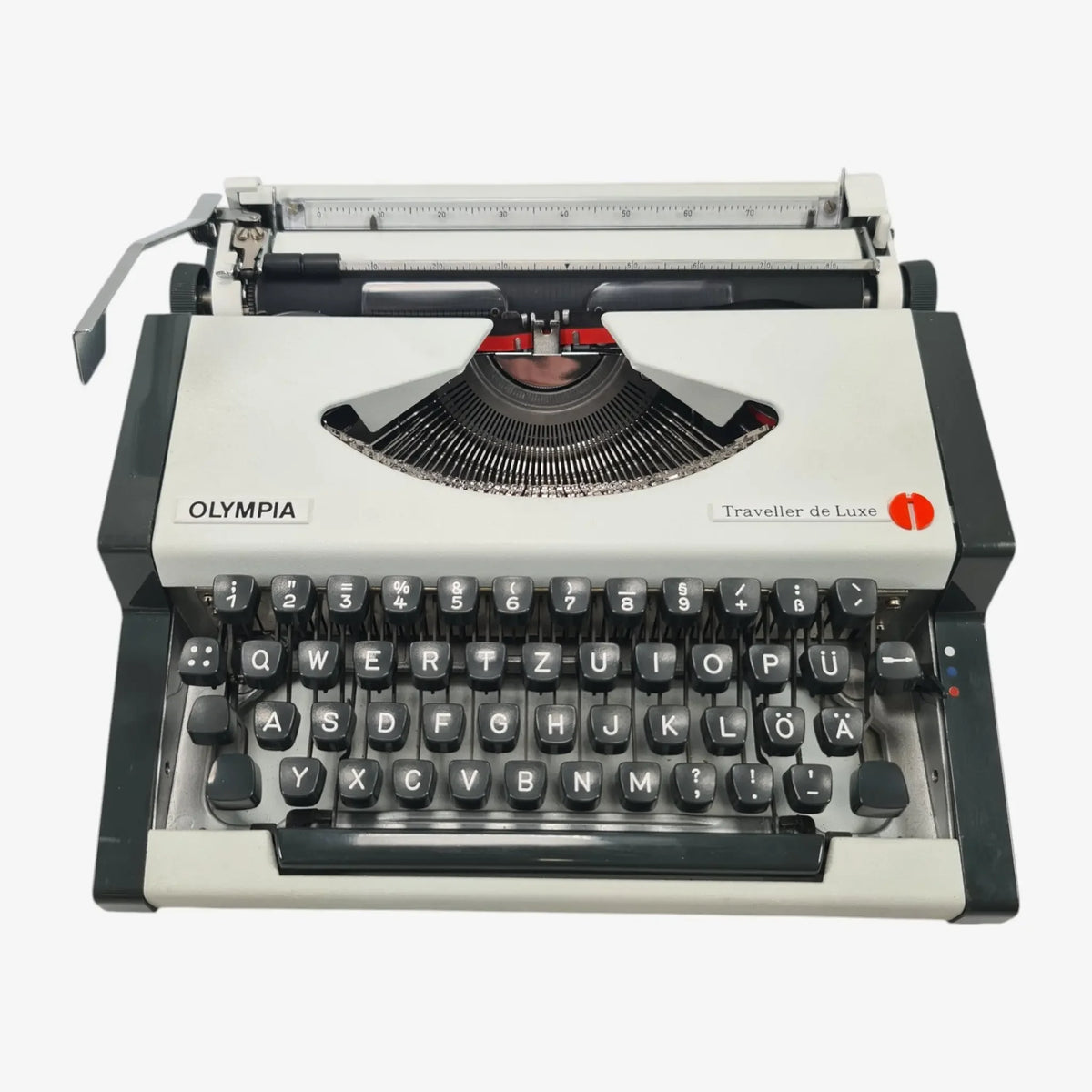 Olympia Traveller De Luxe Manual Vintage Typewriter, Portable, Serviced - ElGranero Typewriter.Company