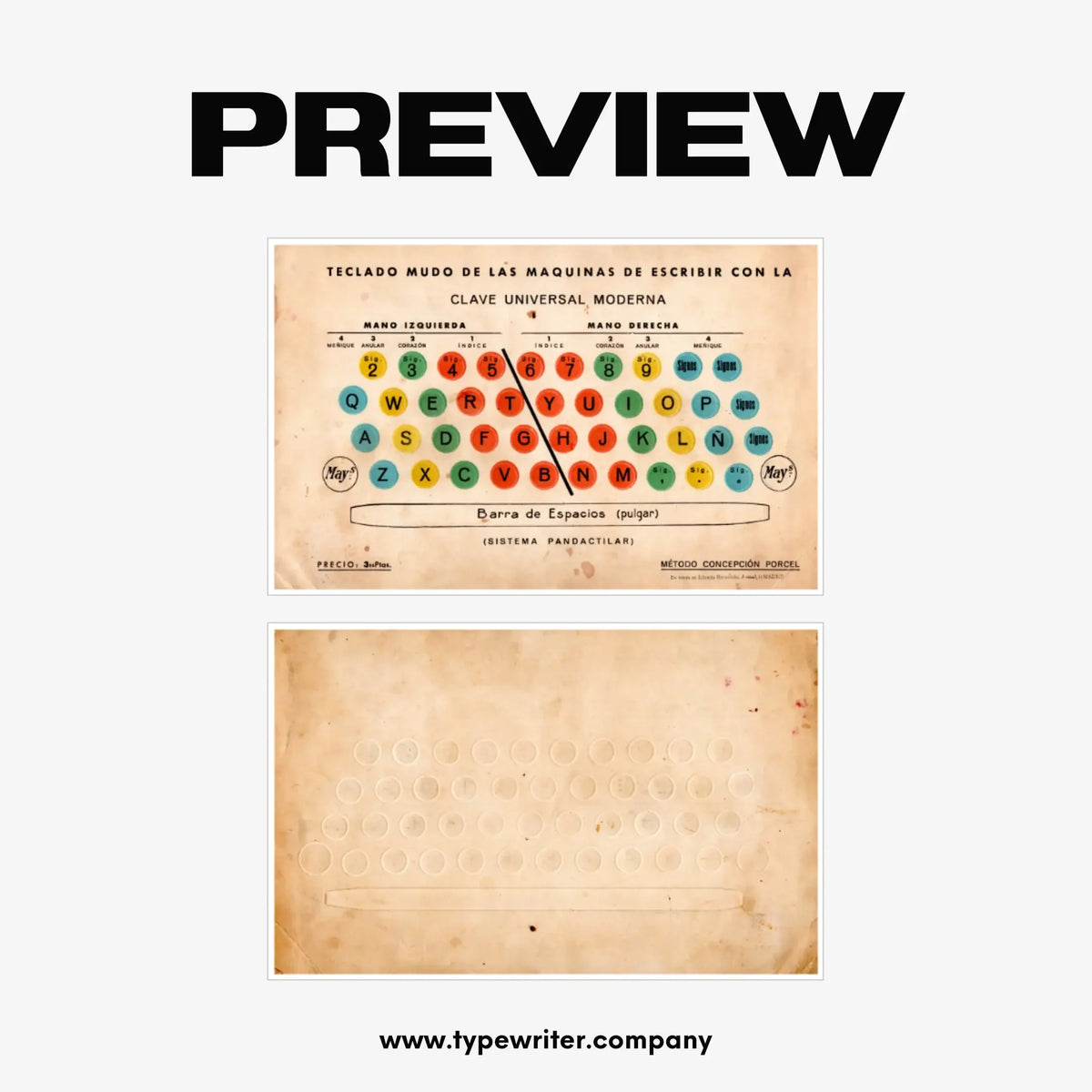 Original Vintage Ad for Typewriters, PDF in Spanish - ElGranero Typewriter.Company