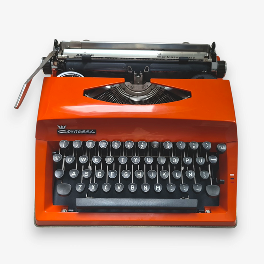 Adler Contessa DeLuxe Typewriter, Portable Vintage QWERTY Typewriter - ElGranero Typewriter.Company