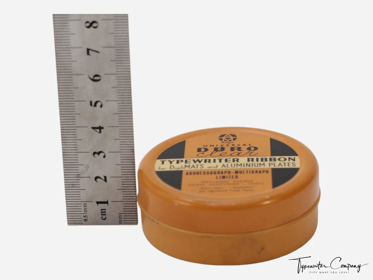Duro Typewriter Ink Ribbon Tin w/o Spools- Remington, Underwood, etc. - ElGranero Typewriter.Company