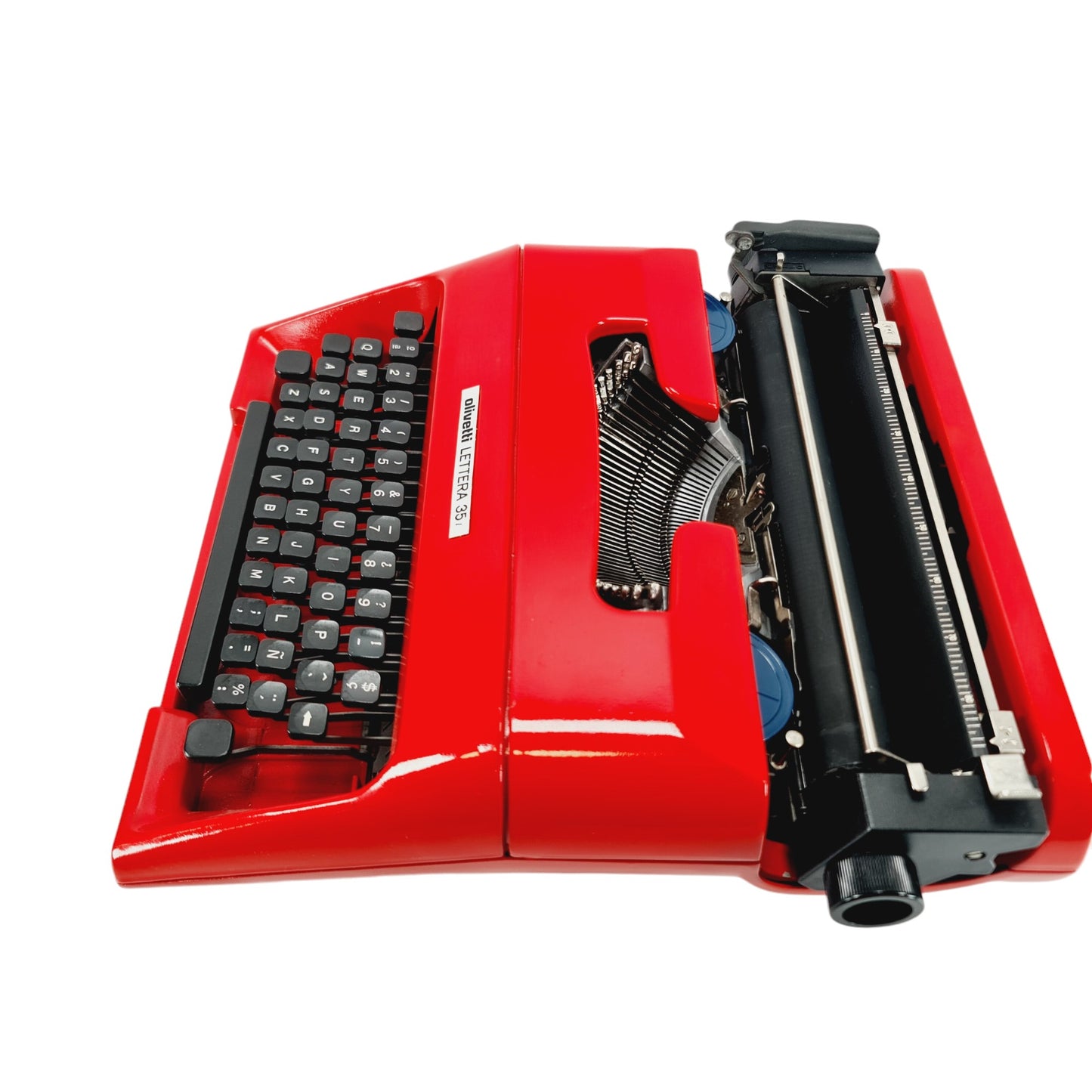 Olivetti Lettera 35 Red Manual Vintage Typewriter, Serviced - ElGranero Typewriter.Company