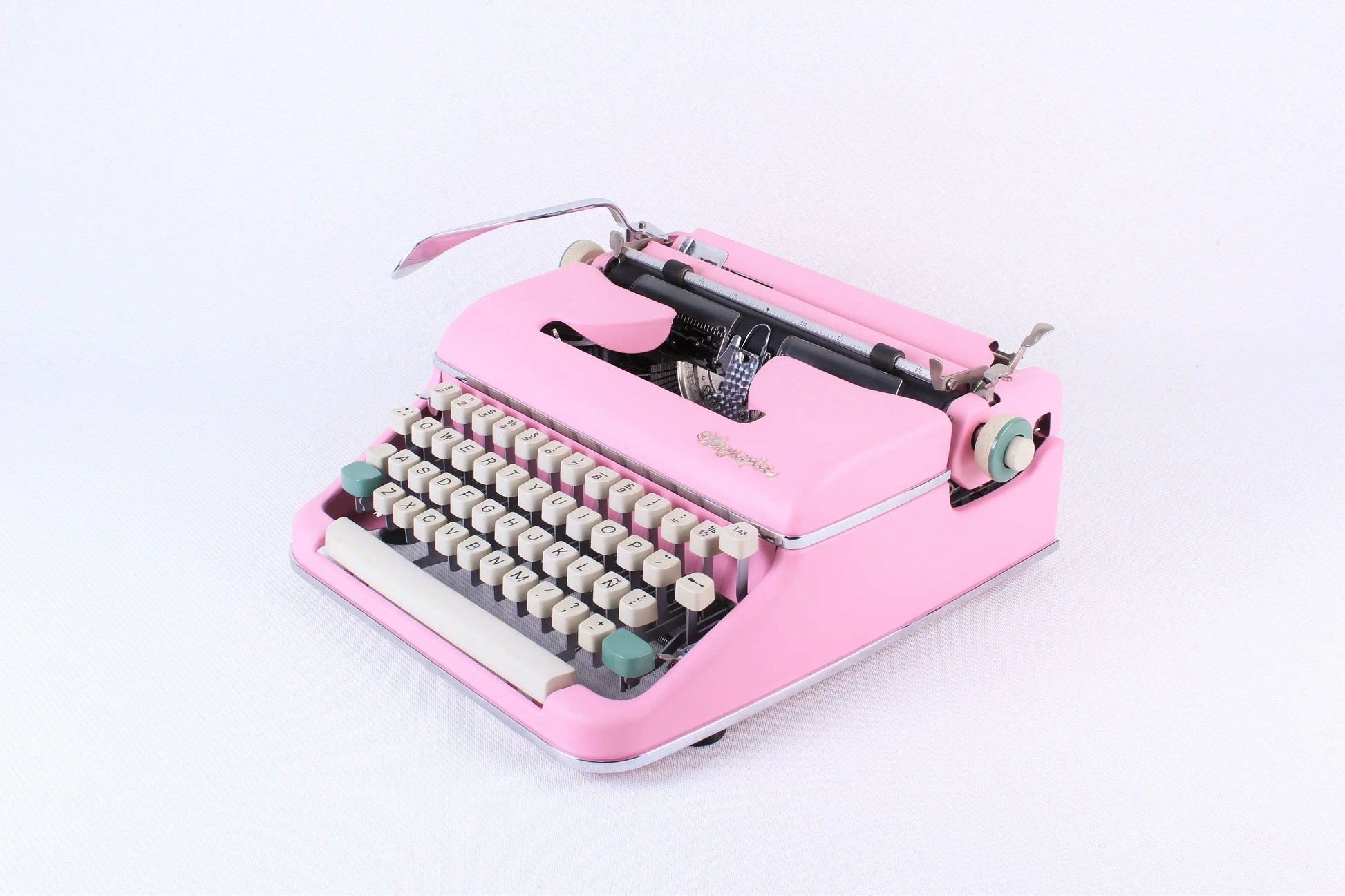 SALE! - Olympia SM2/3 Pink Typewriter, Vintage, Mint Condition, Professionally Serviced - ElGranero Typewriter.Company