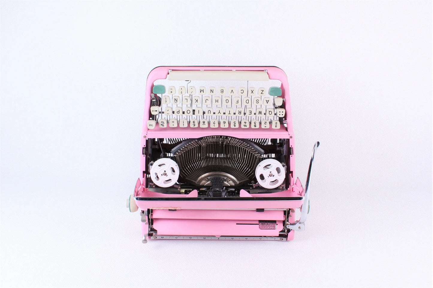 SALE! - Olympia SM2/3 Pink Typewriter, Vintage, Mint Condition, Professionally Serviced - ElGranero Typewriter.Company