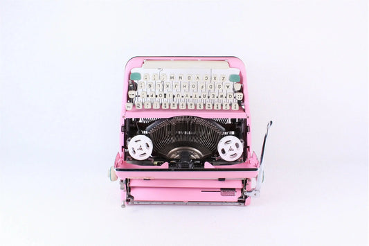 SOLD! Olympia SM 2/3 Pink, Vintage Manual Typewriter, Refurbished - ElGranero Typewriter.Company
