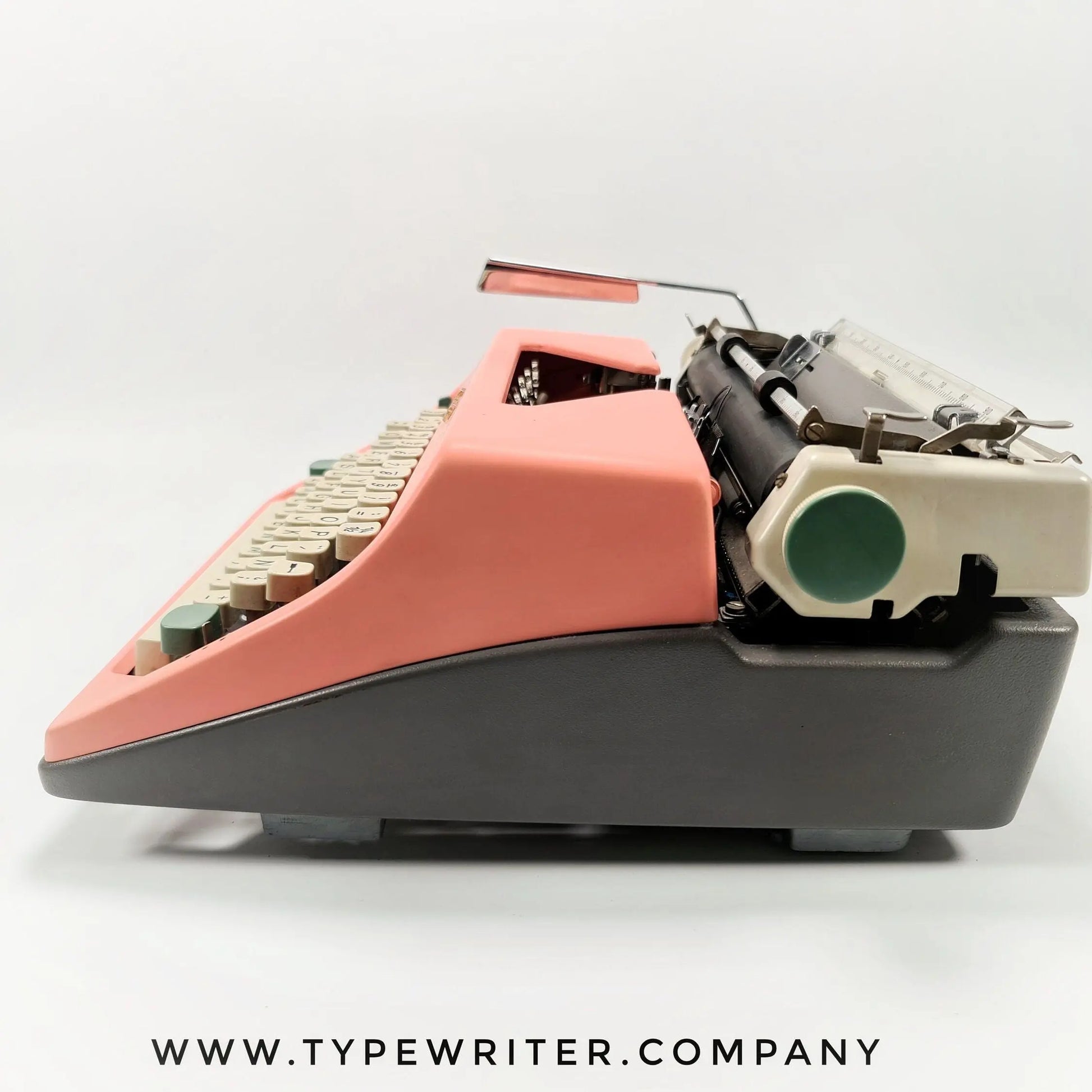 Olympia SM8/9 Pink Typewriter, Vintage, Mint Condition, Manual Portable, Professionally Serviced by Typewriter.Company - ElGranero Typewriter.Company