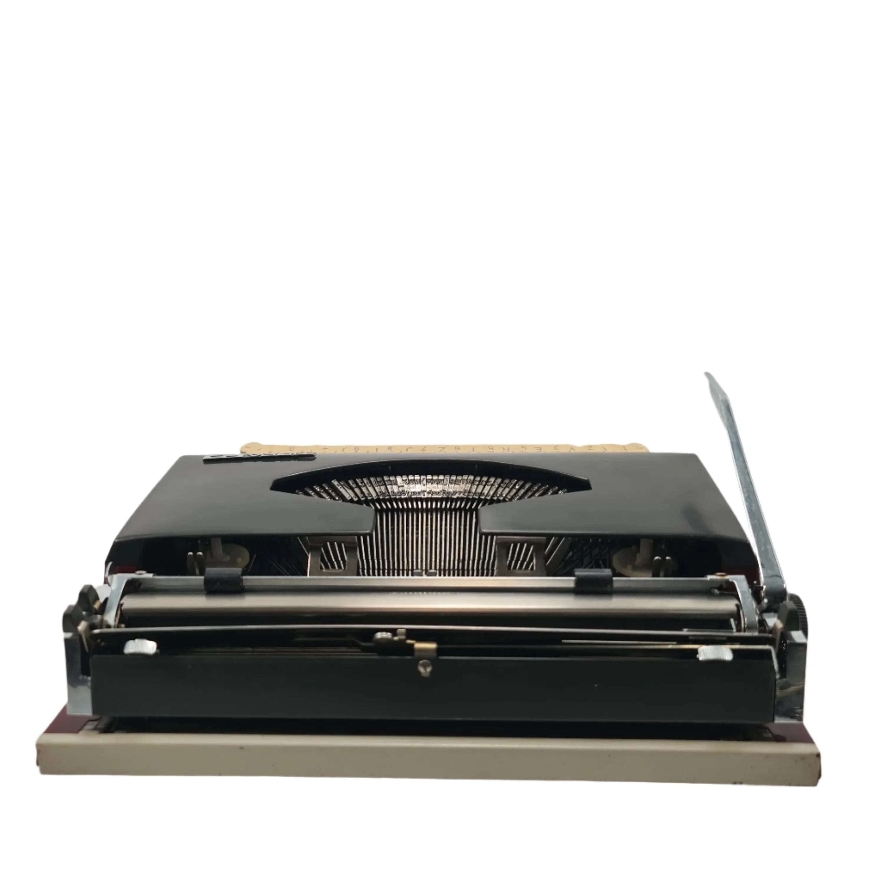 Adler Tippa S, Burgundy Manual Vintage Typewriter, QWERTZ