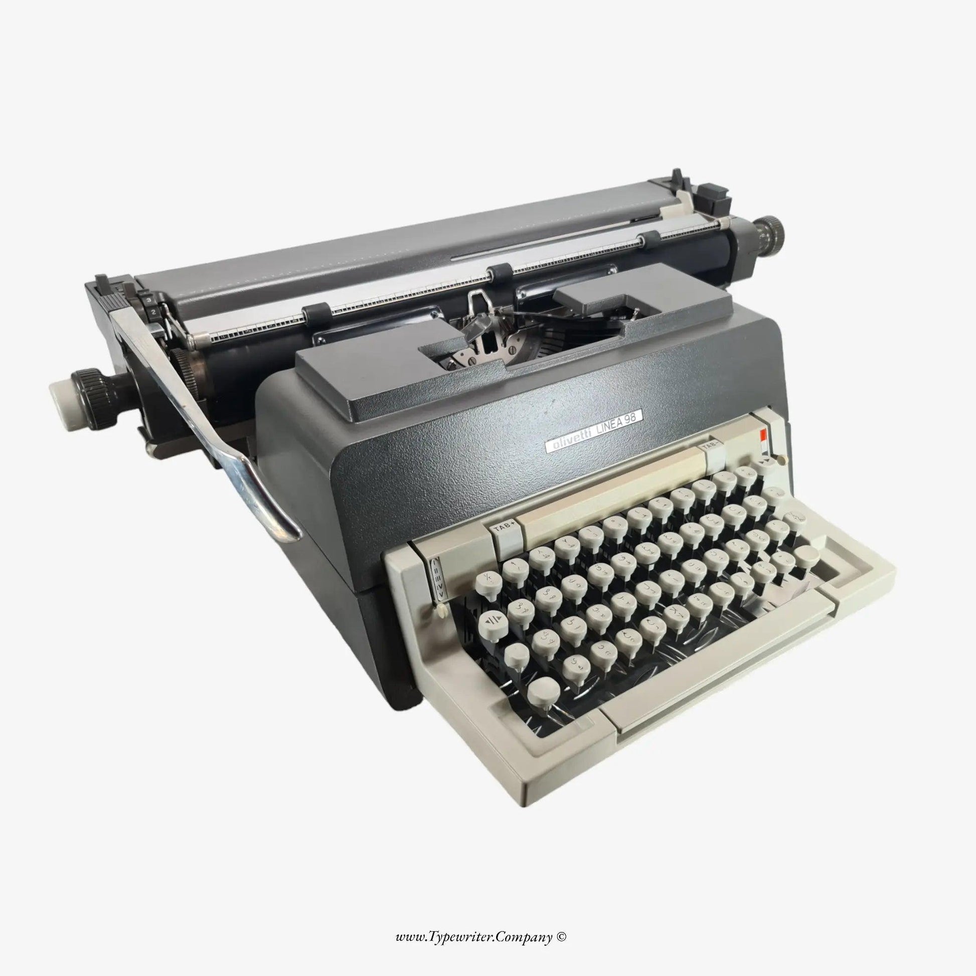 Arabic Olivetti Linea 98 Typewriter, Vintage Manual Serviced, A3 ElGranero Typewriter.Company