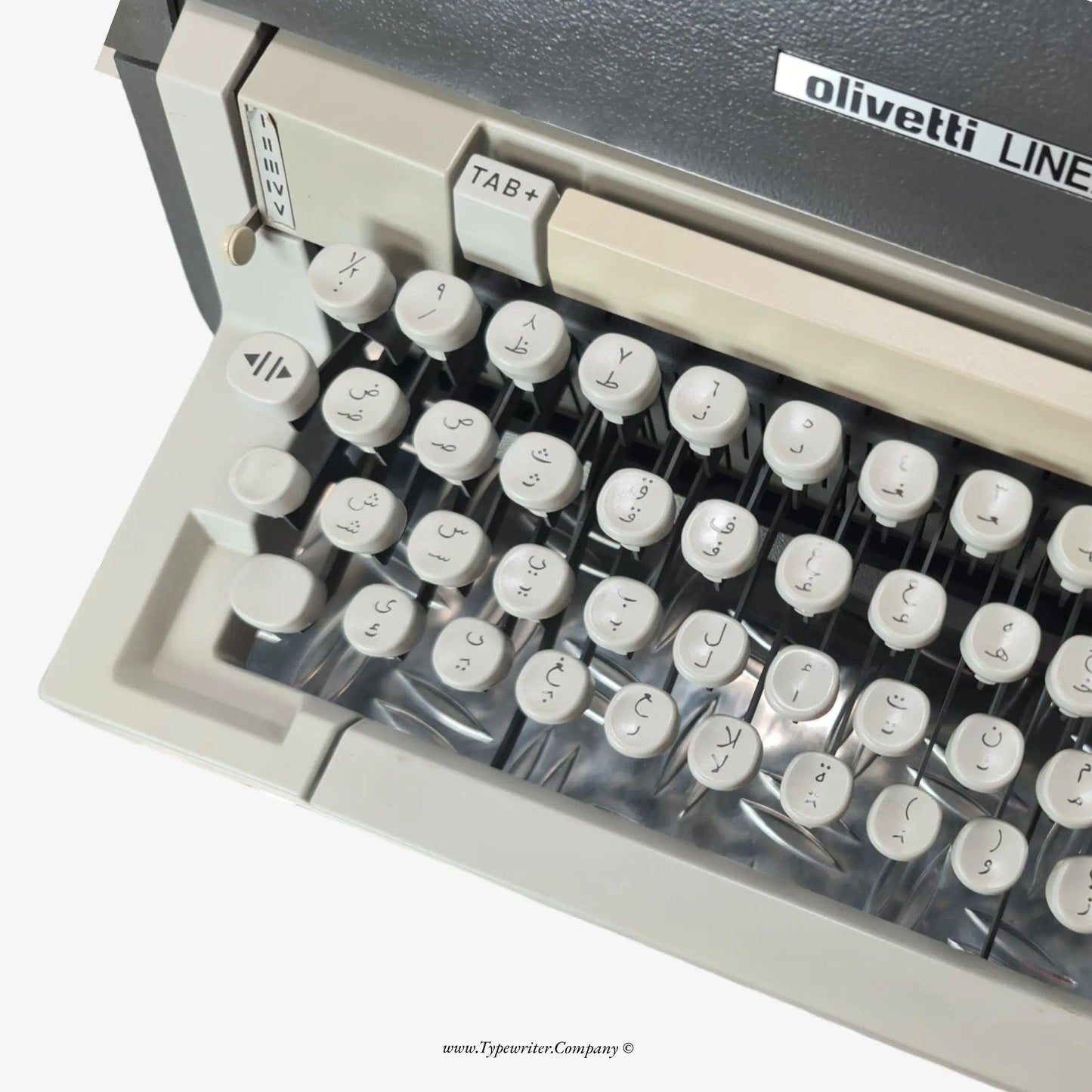 Arabic Olivetti Linea 98 Typewriter, Vintage Manual Serviced, A3 ElGranero Typewriter.Company