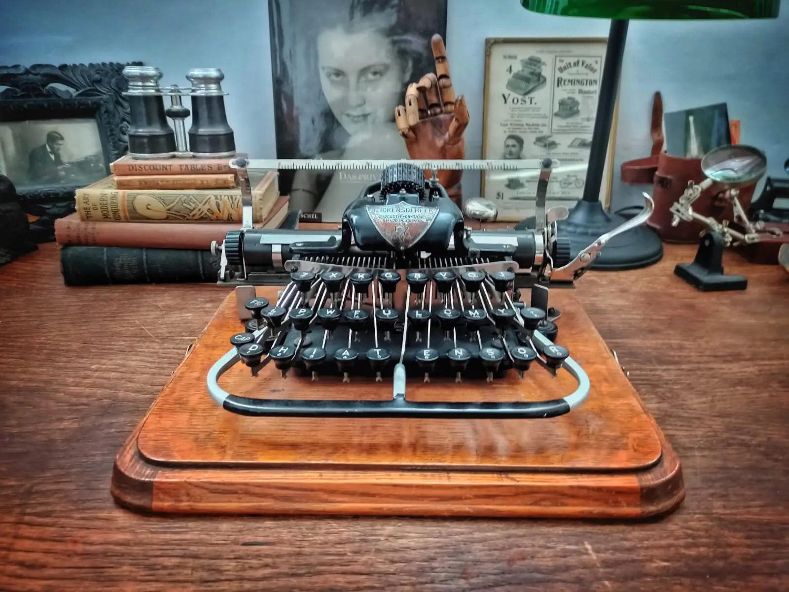 Blickensderfer Nº7, 1900 Antique Rare Typewriter, Vintage, Manual Portable, Professionally Serviced by Typewriter.Company - ElGranero Typewriter.Company