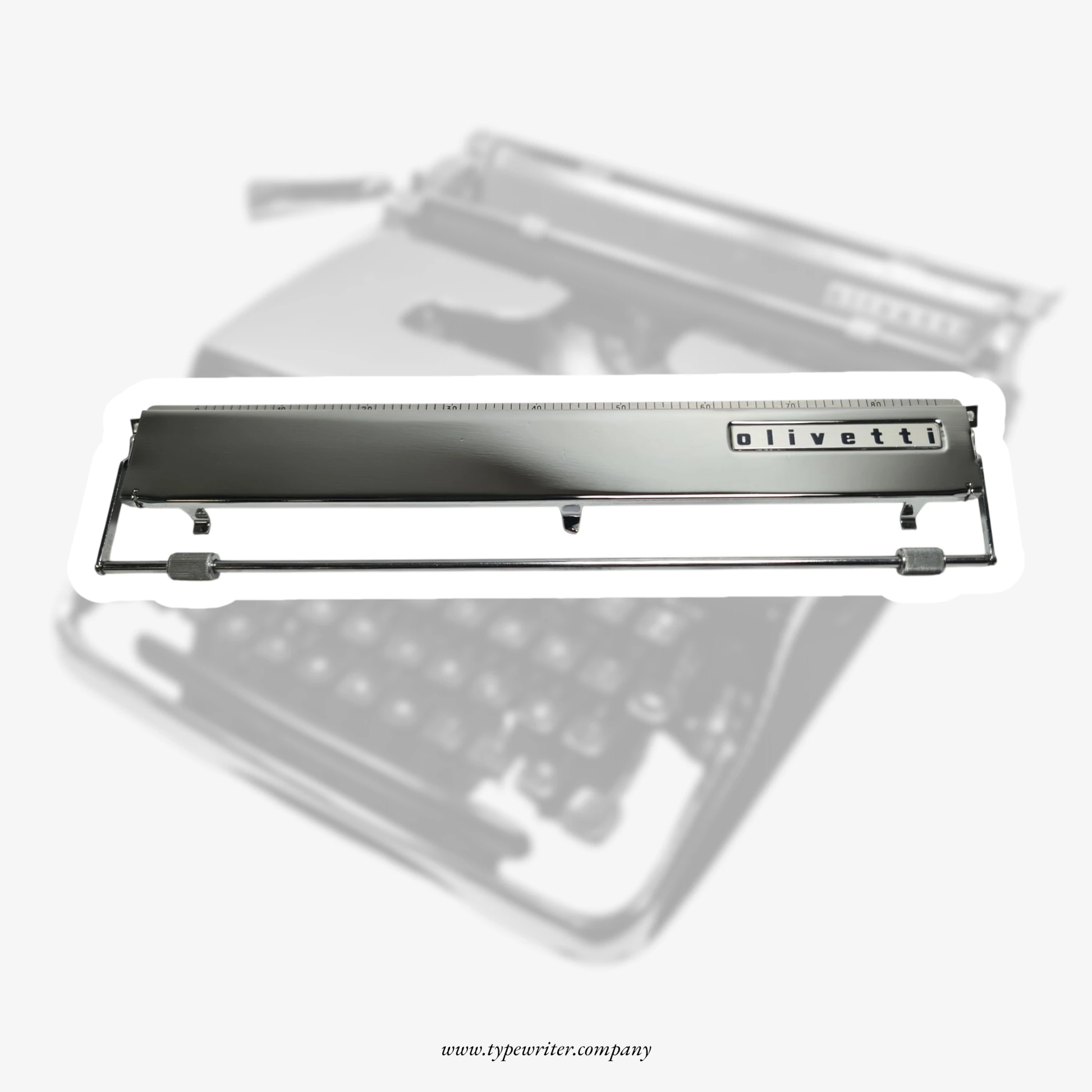 Chrome Olivetti Paper Lettera 22 (Pluma 22) Typewriter Spare Part  ElGranero Typewriter.Company