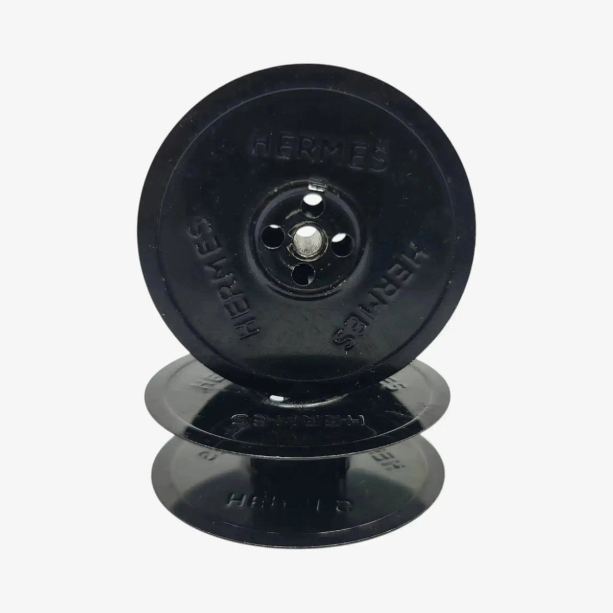 Original Vintage Black Metal Ribbon Spools for Hermes Typewriters El Granero Typewriter.Company