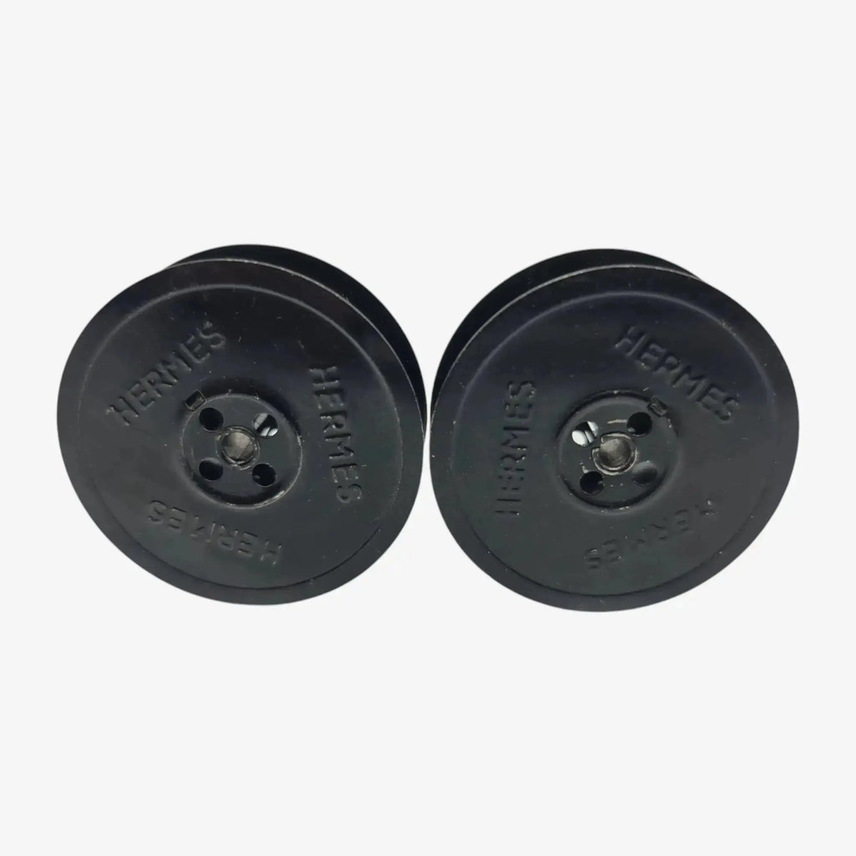 Original Vintage Black Metal Ribbon Spools for Hermes Typewriters El Granero Typewriter.Company