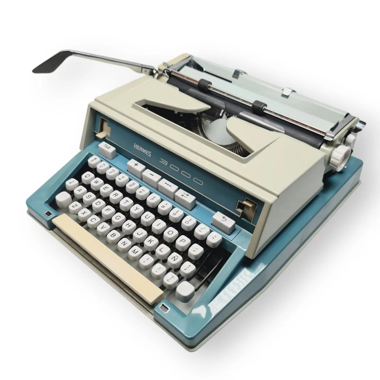 Hermes 3000 Typewriter, Rare Epoca Font, QWERTY, Serviced - ElGranero Typewriter.Company