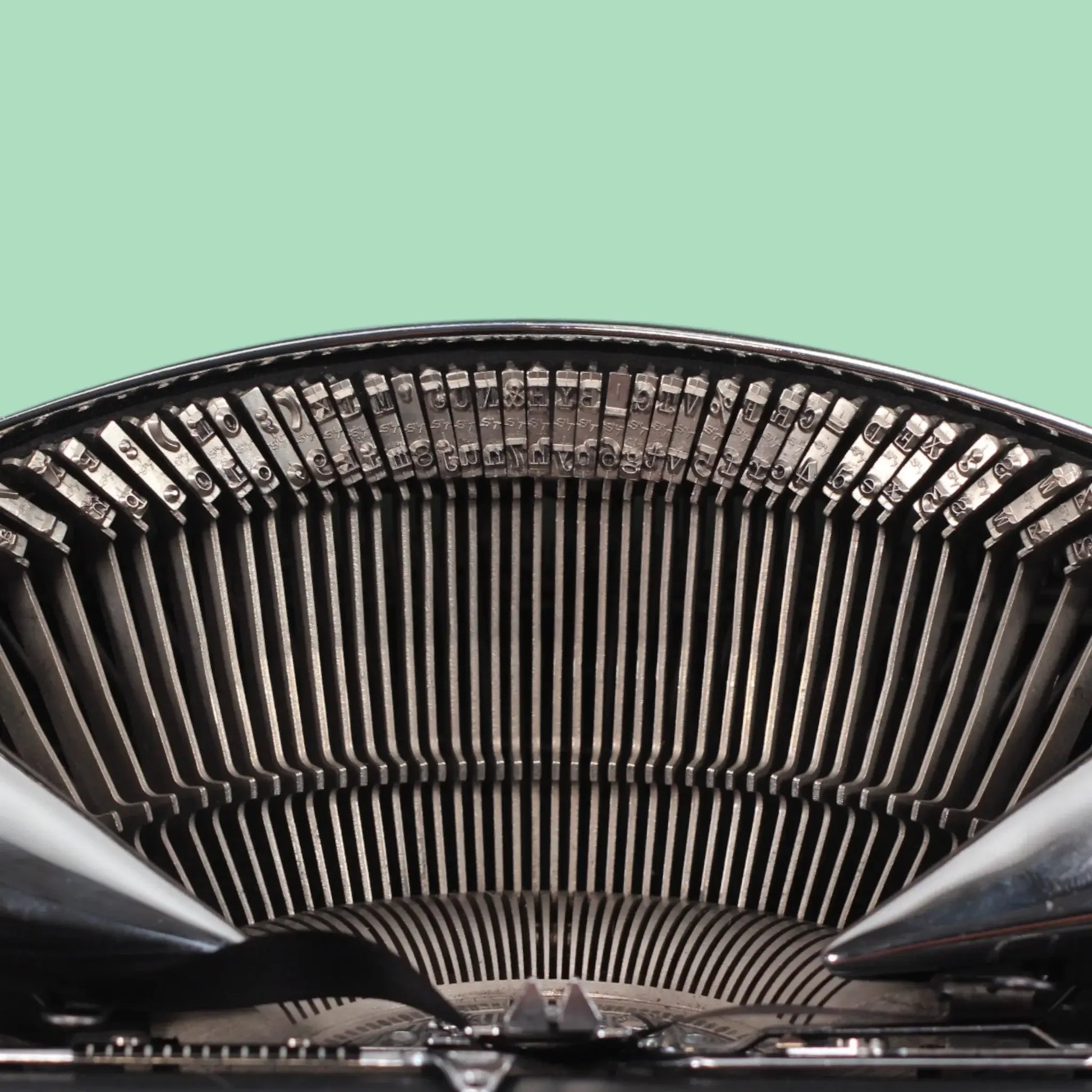 Hermes Baby Chrome-Plated, Vintage Manual Typewriter, Refurbished El Granero Typewriter.Company