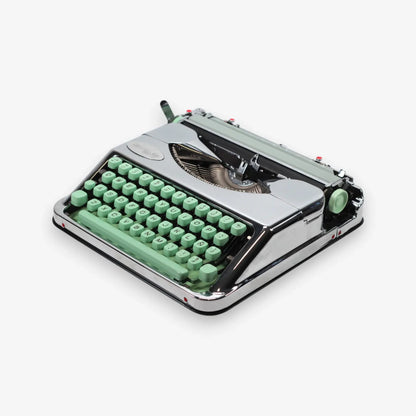 Hermes Baby Cromado, Máquina de Escribir Manual Vintage, Máquina de Escribir Renovada El Granero.