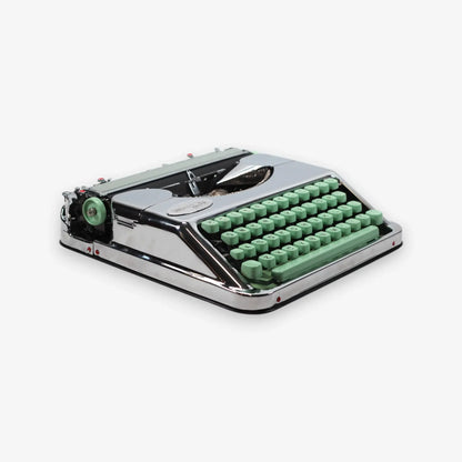 Hermes Baby Cromado, Máquina de Escribir Manual Vintage, Máquina de Escribir Renovada El Granero.