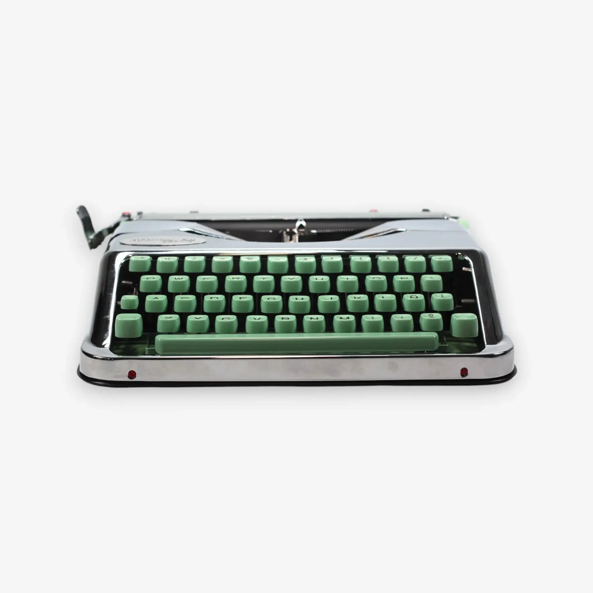Hermes Baby , Chrome-Plated, Vintage Manual Typewriter