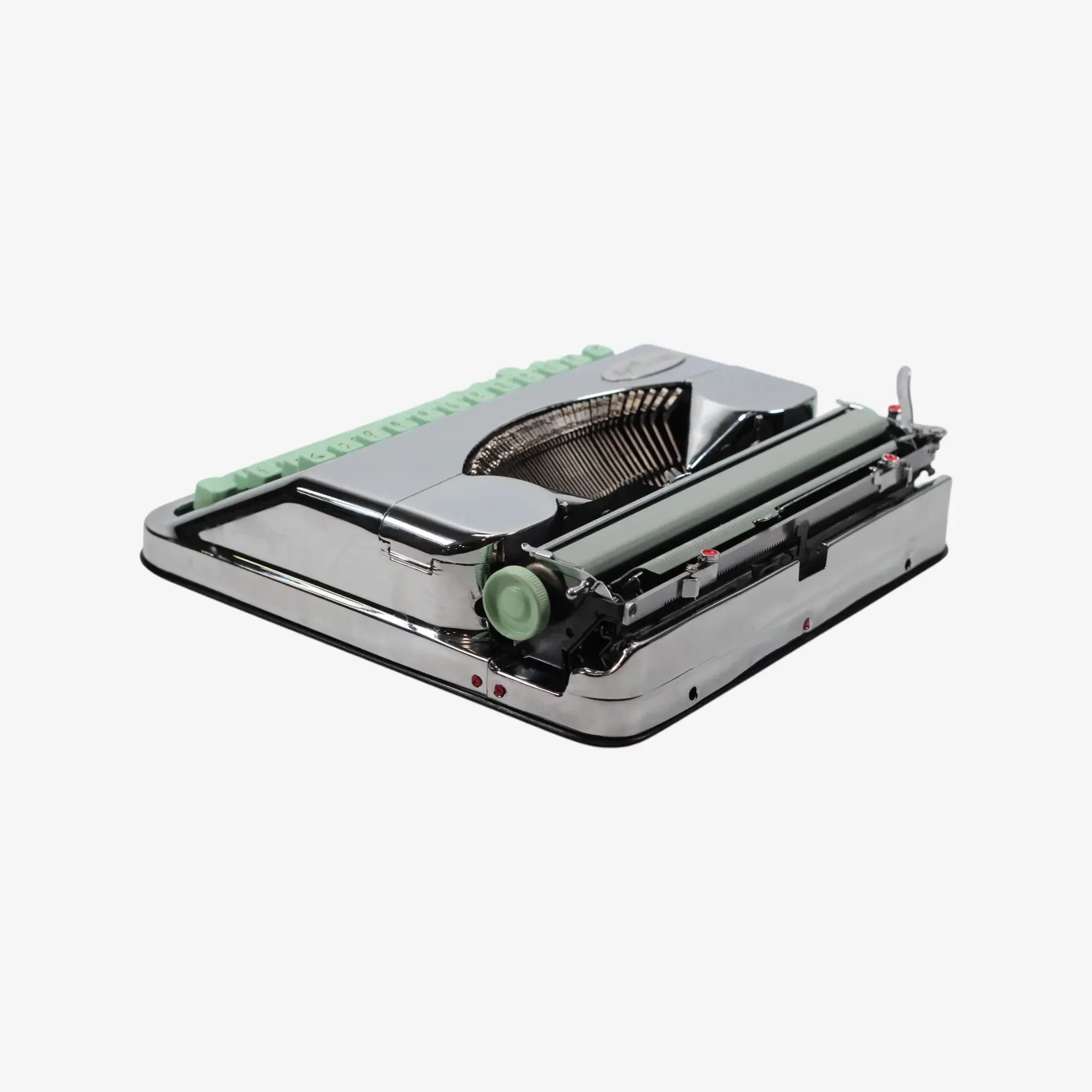 Hermes Baby , Chrome-Plated, Vintage Manual Typewriter