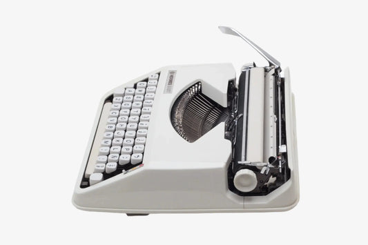 Hermes Baby Grey Manual Vintage Typewriter, Portable, Refurbished - ElGranero Typewriter.Company