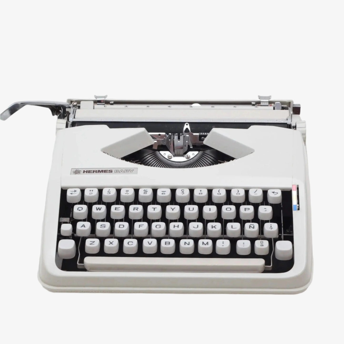 HERMES Baby Typewriter (タイプライター） Hermes Baby Gray Manual Vintage Typewriter, Portable, Refurbished