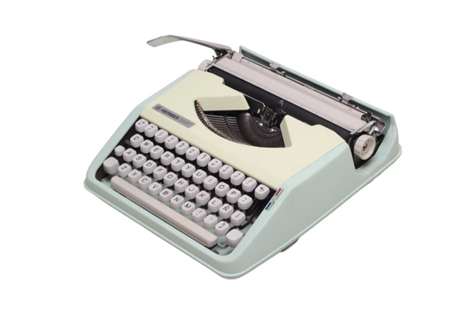 Hermes Baby Mint Green, Vintage, Manual Typewriter, Serviced - ElGranero Typewriter.Company