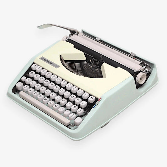 Hermes Baby, Mint Green Manual Vintage Typewriter, Refurbished  ElGranero Typewriter.Company