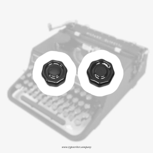 Hispano Olivetti Studio 46, Studio 42 Black Platen Knobs – Original Vintage Typewriter Spare Parts  ElGranero Typewriter.Company