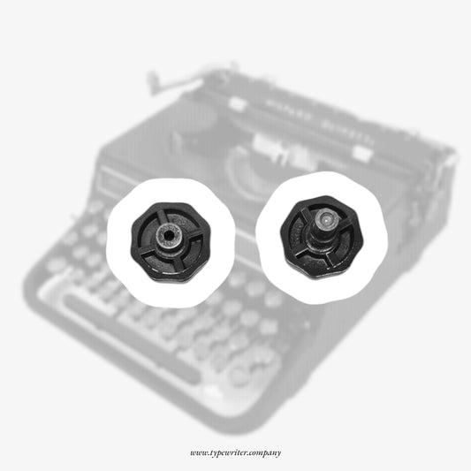 Hispano Olivetti Studio 46, Studio 42 Black Platen Knobs – Original Vintage Typewriter Spare Parts  ElGranero Typewriter.Company