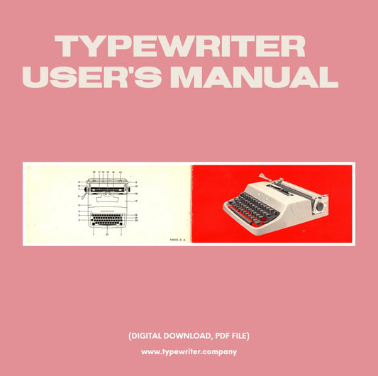 Instruction Manual for Vintage Typewriter Olivetti Lettera 32, PDF in Spanish - ElGranero Typewriter.Company