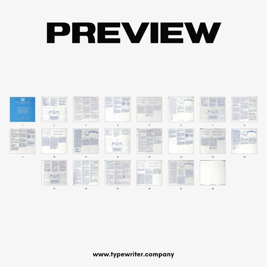 Instruction Manual for Vintage Typewriter Olympia Traveller (Unis), PDF in Bosnian - ElGranero Typewriter.Company