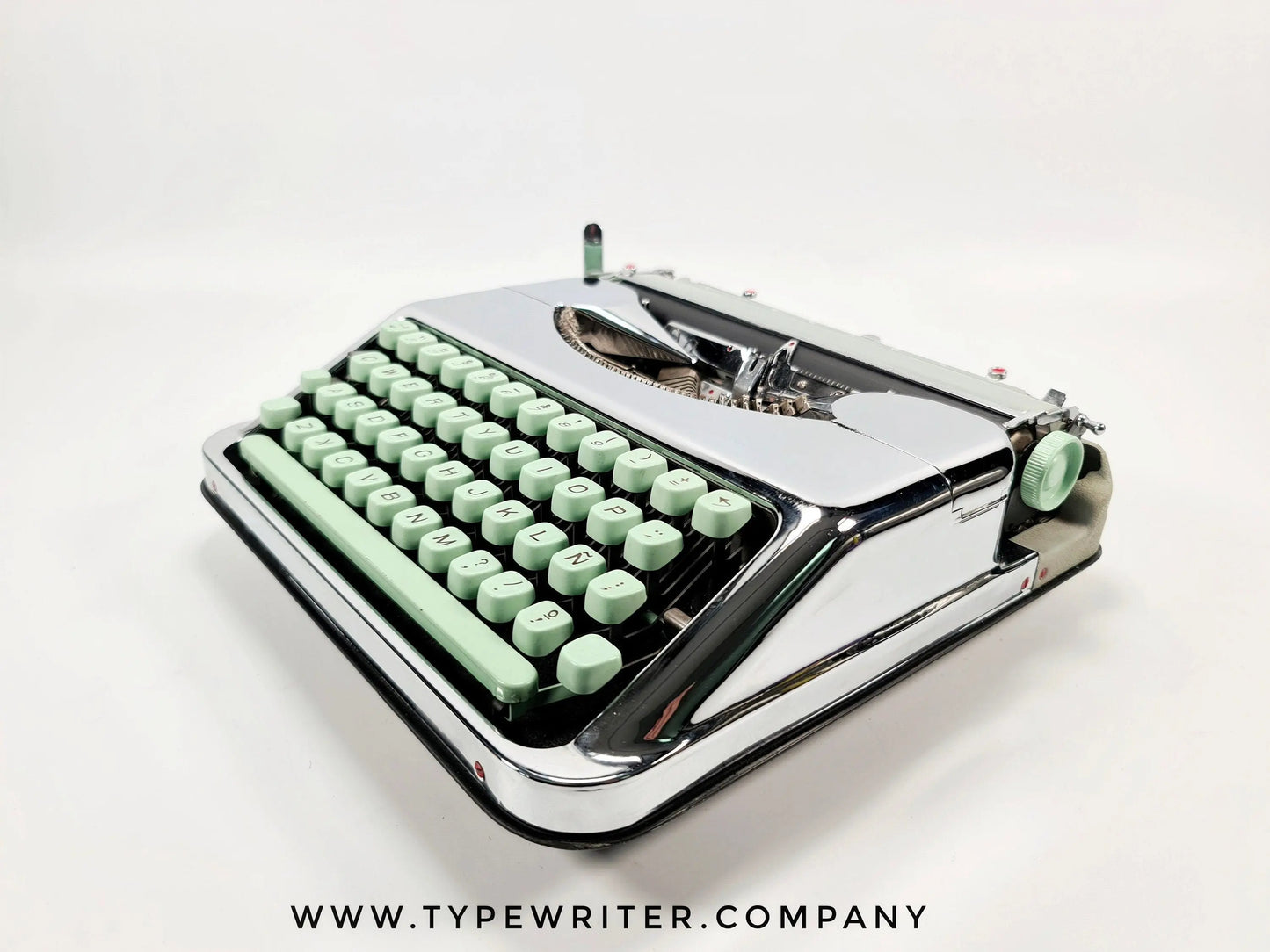 Limited Edition Hermes Baby Chrome Plated Typewriter Serviced, no case - ElGranero Typewriter.Company