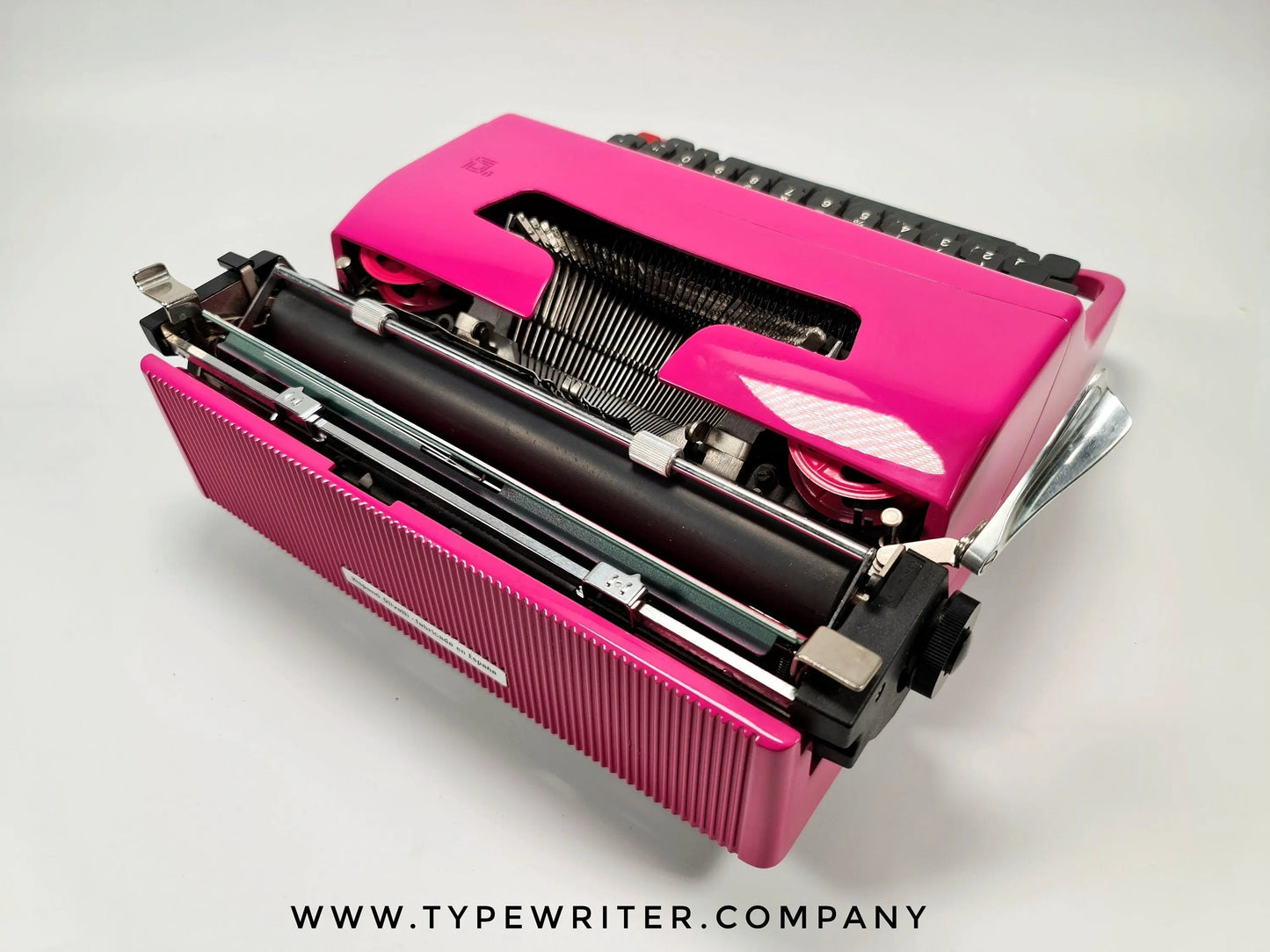 Limited Edition Lady Gaga Vibe Olivetti Lettera 32 Pink Typewriter, Vintage, Manual Portable, Professionally Serviced by Typewriter.Company - ElGranero Typewriter.Company