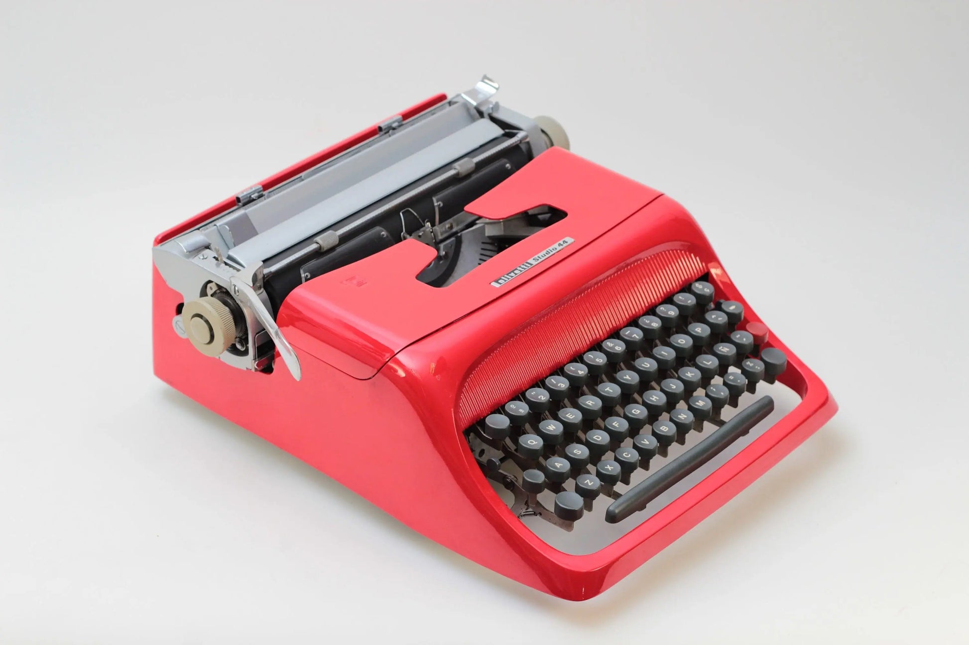 Limited Edition Olivetti Studio 44 Red Typewriter, Vintage, Mint Condition, Manual Portable, Professionally Serviced by Typewriter.Company - ElGranero Typewriter.Company
