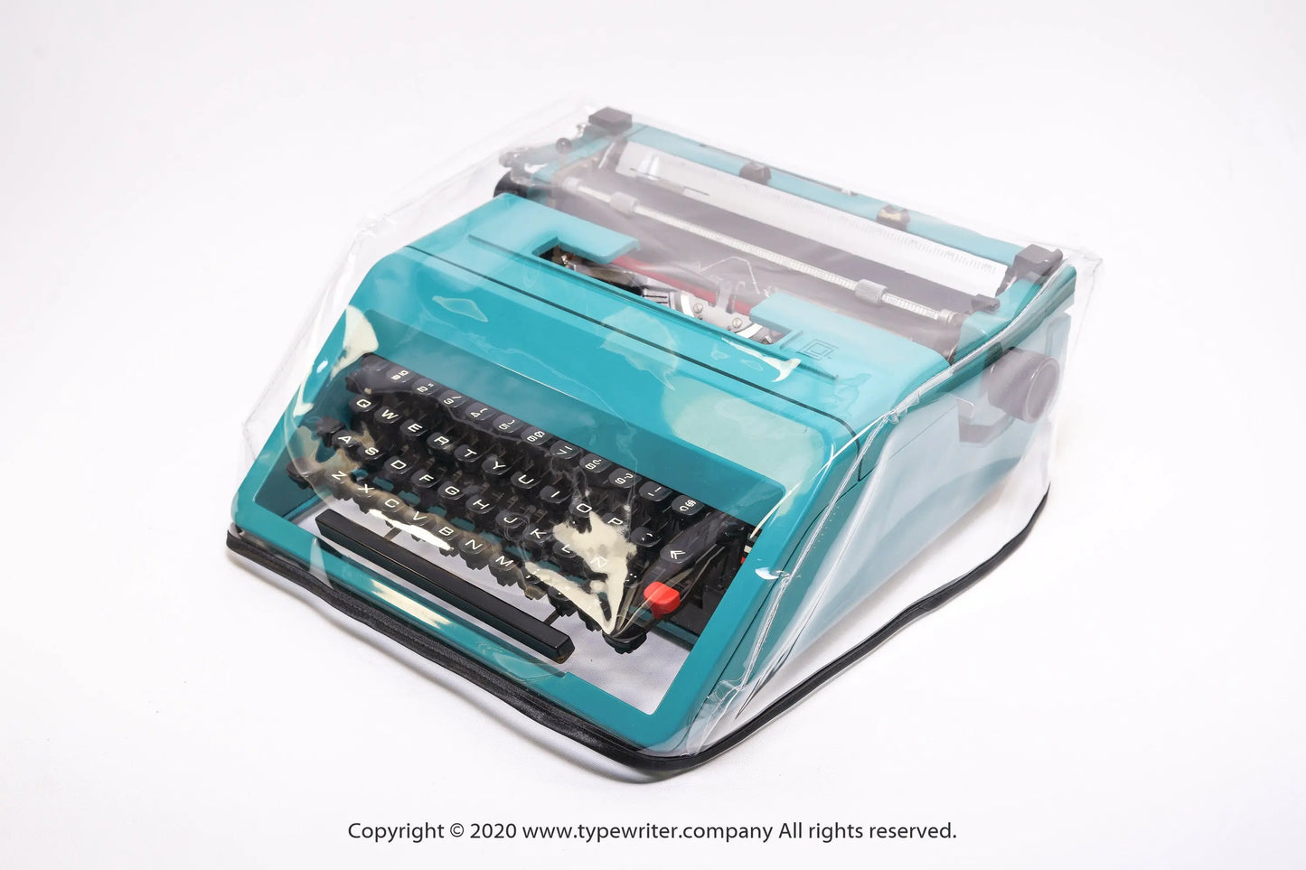 MEDIUM Transparent Dust Cover, Vinyl PVC for M size Manual Typewriter Olivetti Studio 45 - ElGranero Typewriter.Company