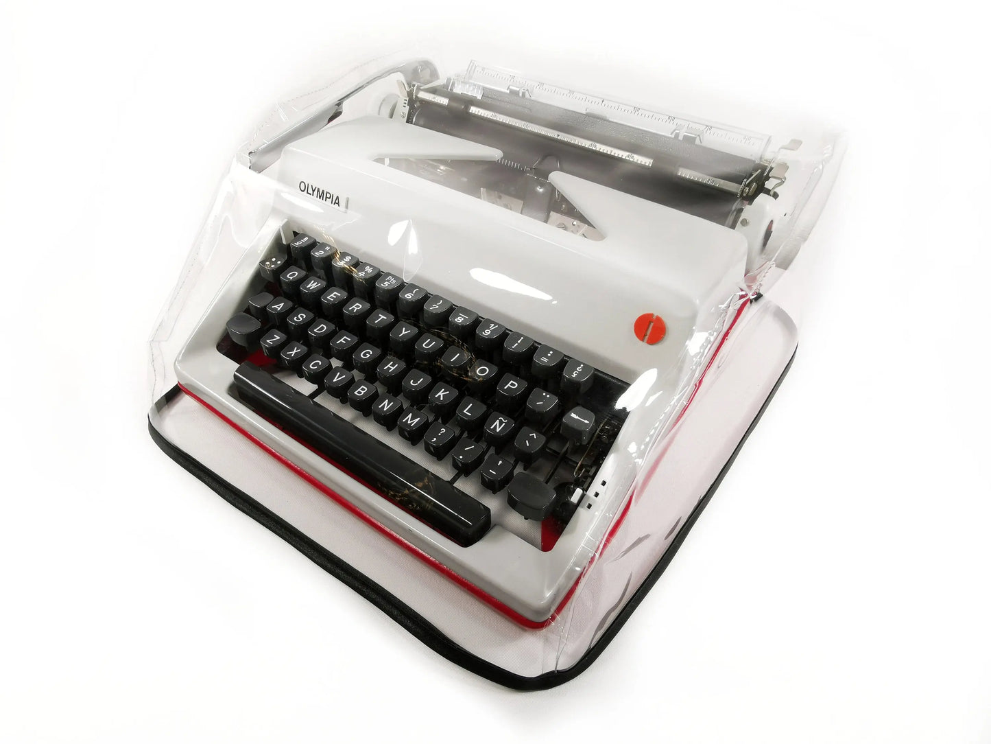 MEDIUM Transparent Dust Cover, Vinyl PVC for M size Manual Typewriter Olympia SM1, SM2, SM3, SM4, SM5, SM7, SM9, SM9, Monica - ElGranero Typewriter.Company