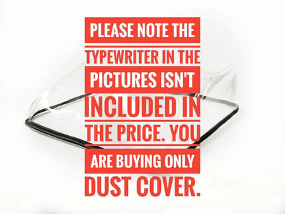 MEDIUM Transparent Typewriter Dust Cover for Olympia Monica SM - ElGranero Typewriter.Company