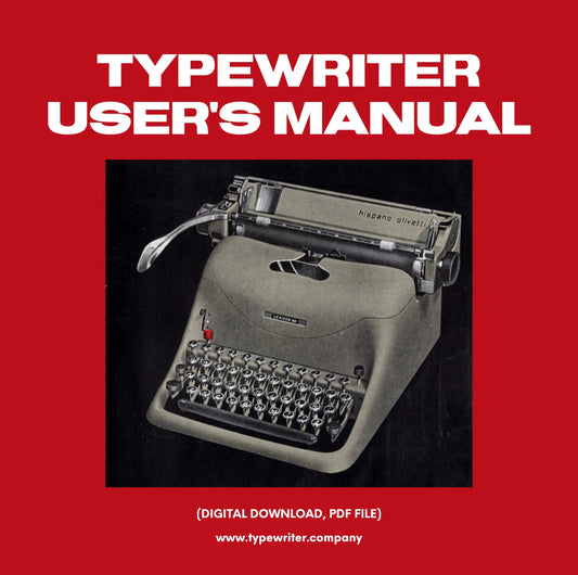 Instruction Manual for Vintage Typewriter Lexicon 80, PDF in Spanish - ElGranero Typewriter.Company