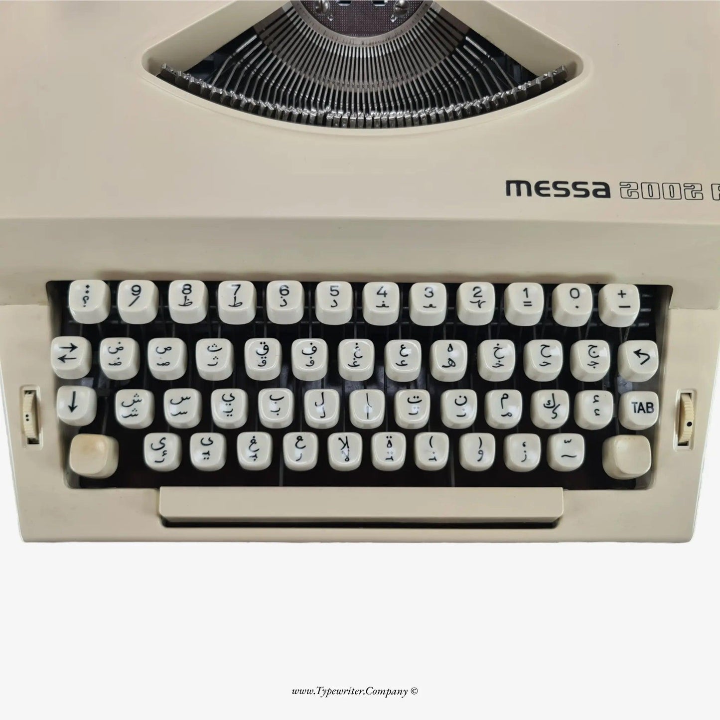 Messa 2002A Manual Vintage Typewriter, Serviced, Arabic Keyboard ElGranero Typewriter.Company