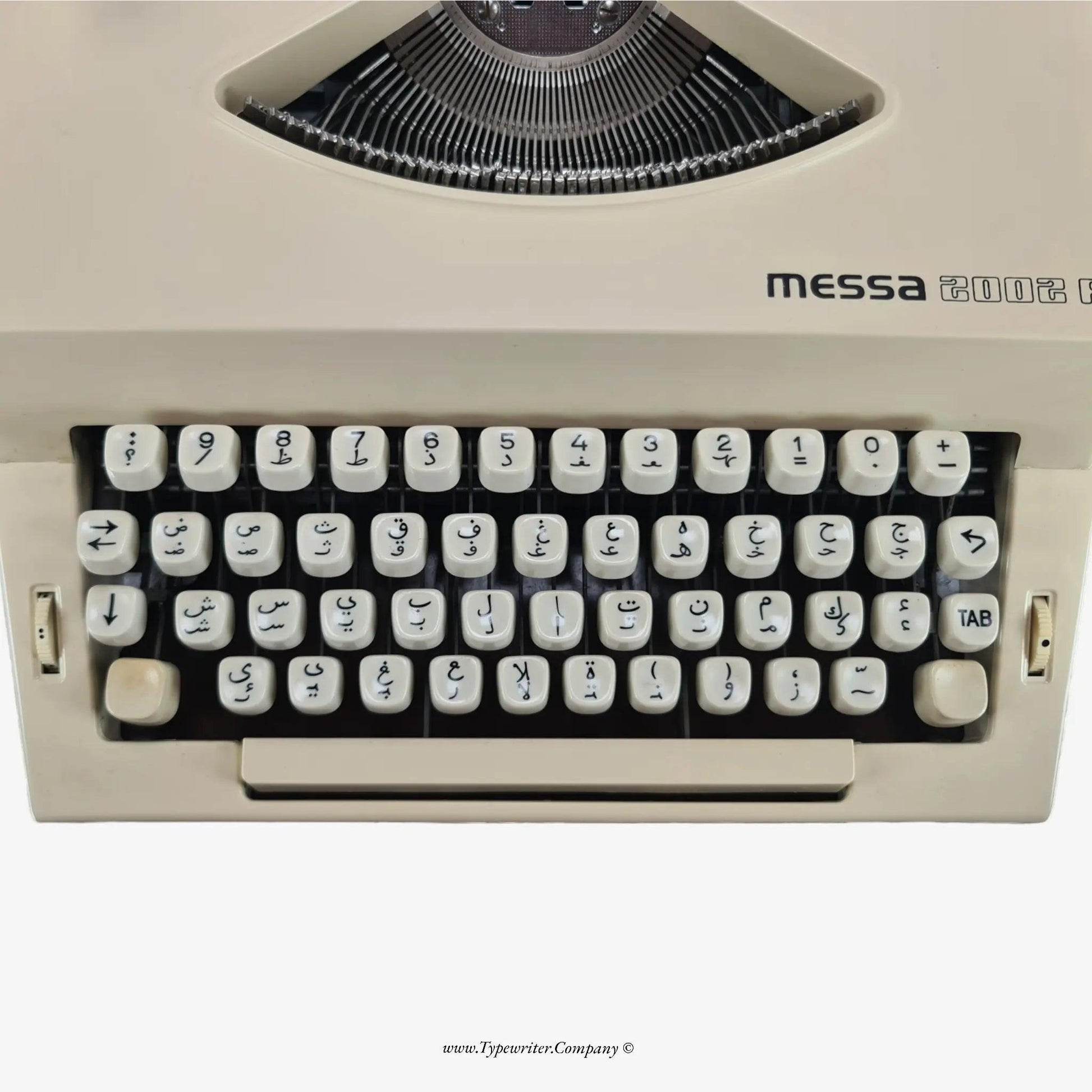 Messa 2002A Manual Vintage Typewriter, Serviced, Arabic Keyboard ElGranero Typewriter.Company