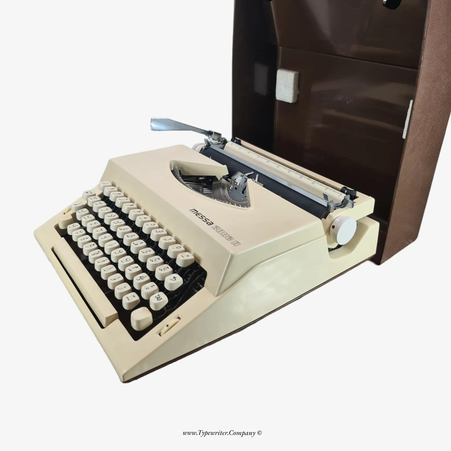 Messa 2002A Manual Vintage Typewriter, Serviced, Arabic Keyboard ElGranero Typewriter.Company