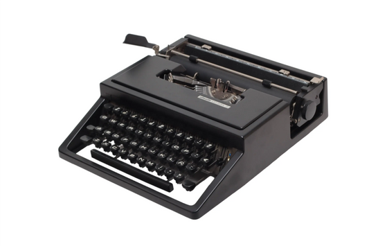 Olivetti Dora Black Typewriter, Vintage, Manual, Serviced - ElGranero Typewriter.Company